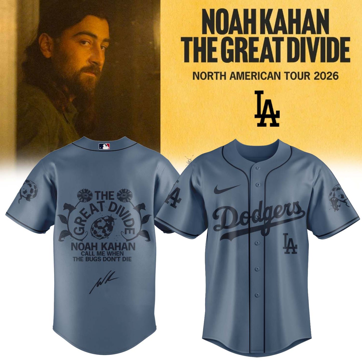 ,,MLB X Noah Kahan The Great Divide Tour Limited Edition Signature – Jersey 5