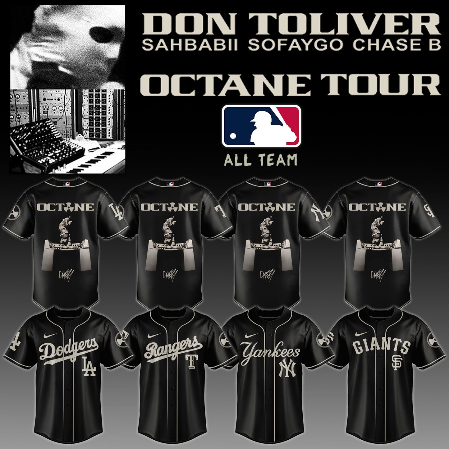..MLB ALL TEAMS x Don Toliver Octane Tour Jersey