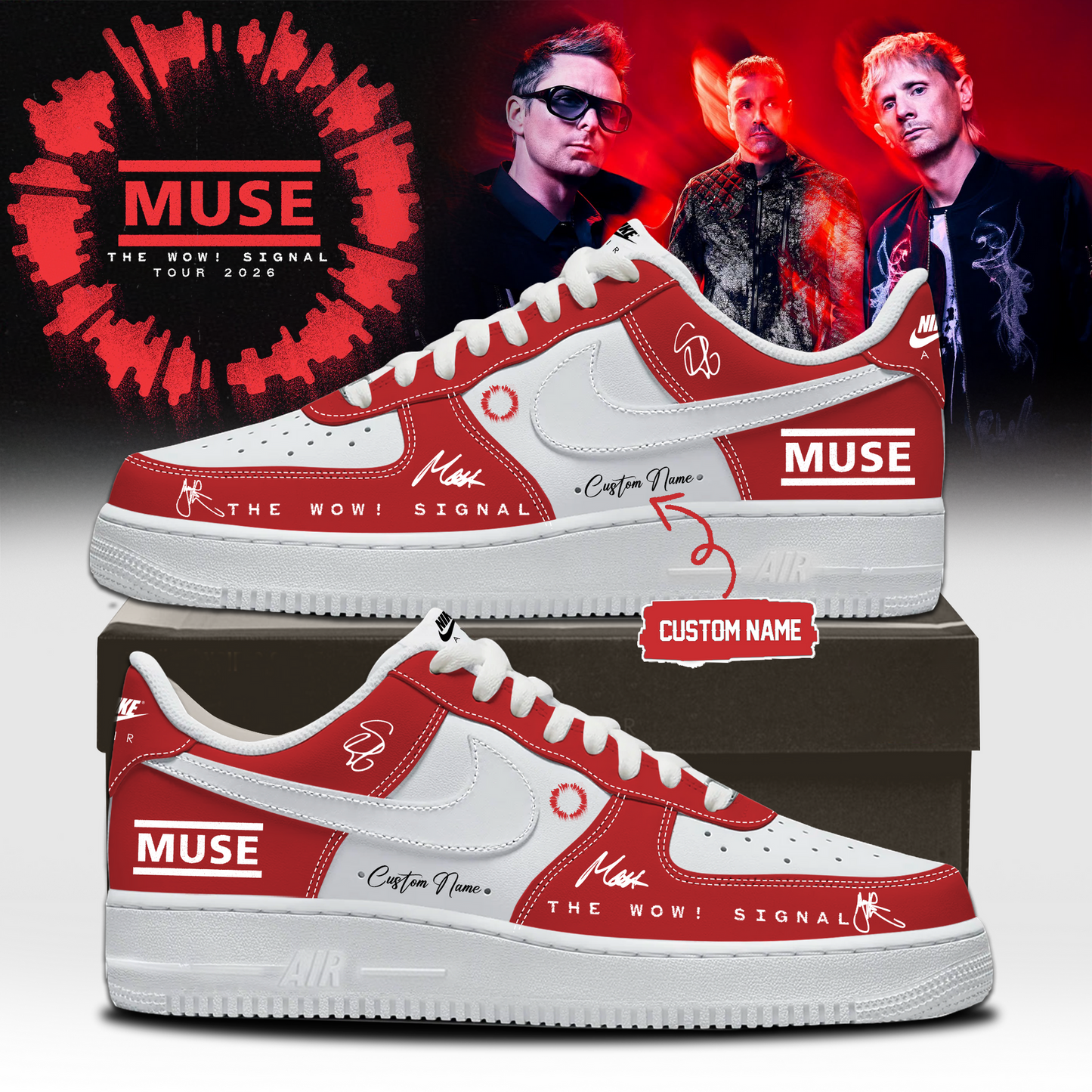 Muse The Wow! Signal Tour 2026 Limited Edition Signature – Shoes 6
