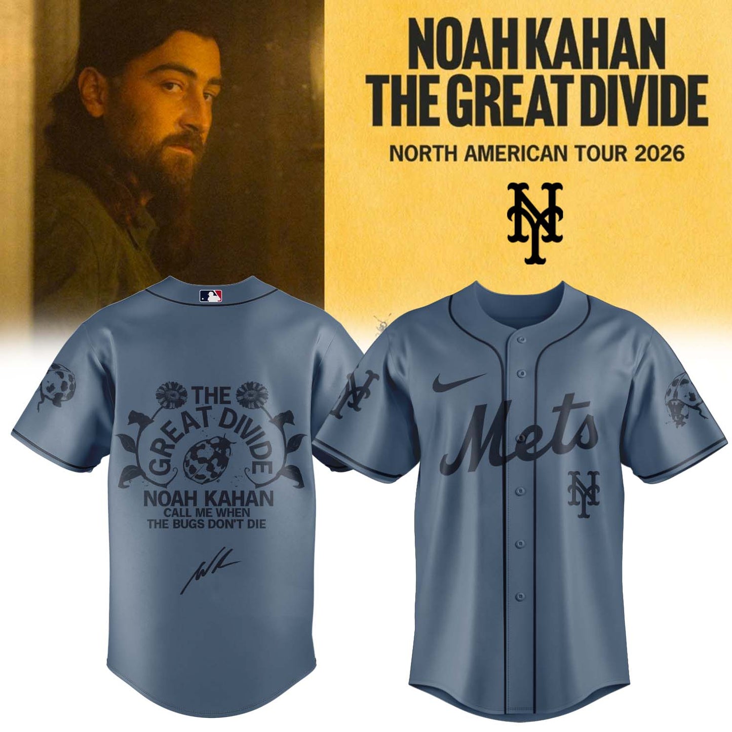 ,,MLB X Noah Kahan The Great Divide Tour Limited Edition Signature – Jersey 5