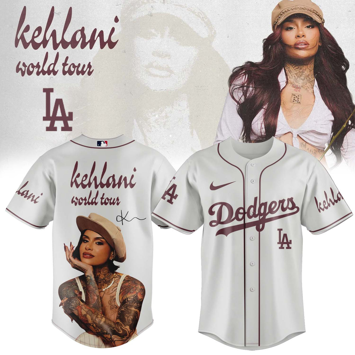 ,MLB X Kehlani World Tour Limited Edition Signature – Jersey 2
