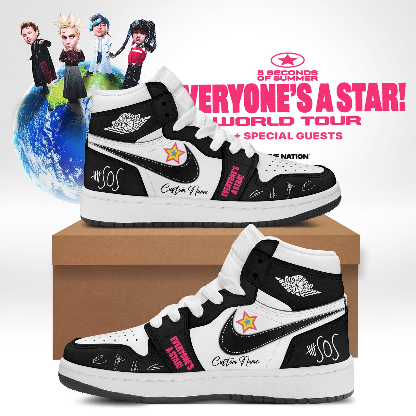 5SOS EVERYONE’S A STAR! World Tour Shoes 5