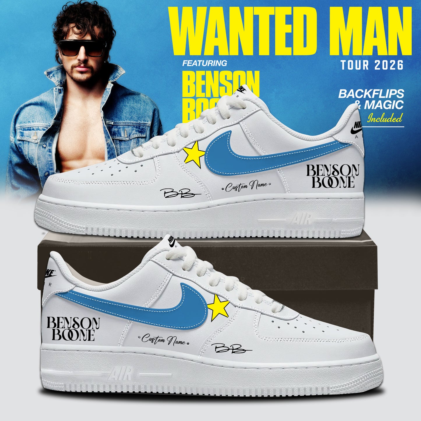 Benson Boone Wanted Man Shoes