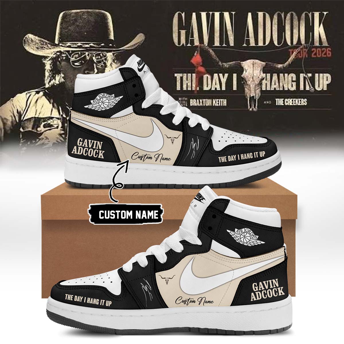 ,,Gavin Adcock ”The Day I Hang It Up Tour 2026” Signature – Shoes 3