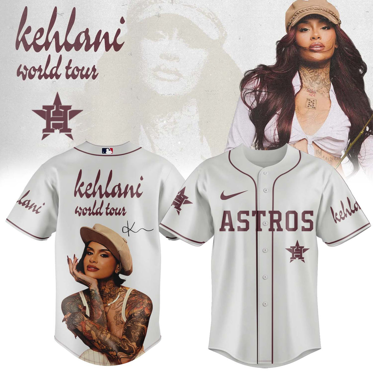 ,MLB X Kehlani World Tour Limited Edition Signature – Jersey 2