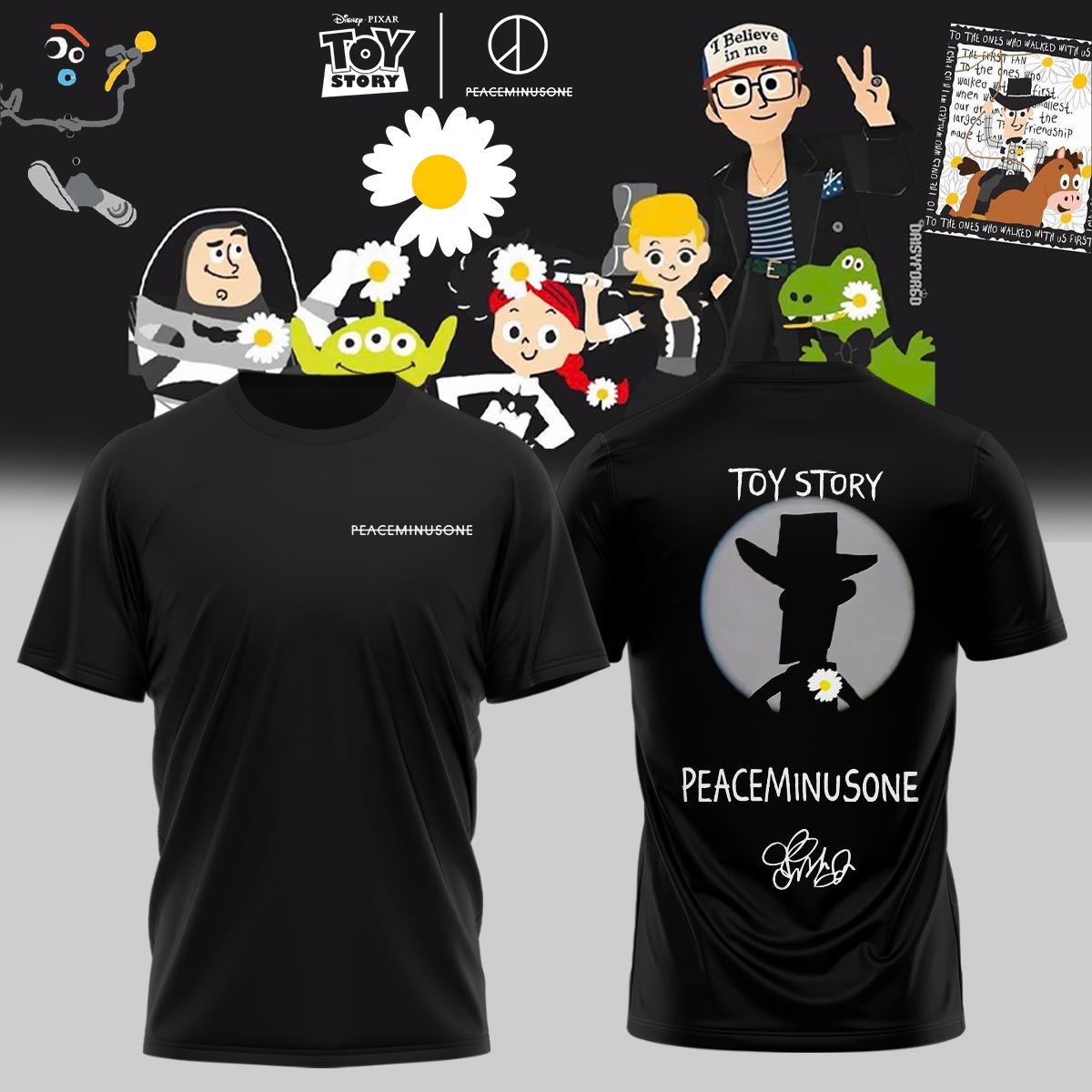 ,.G-Dragon’s PEACEMINUSONE x TOY STORY TShirt