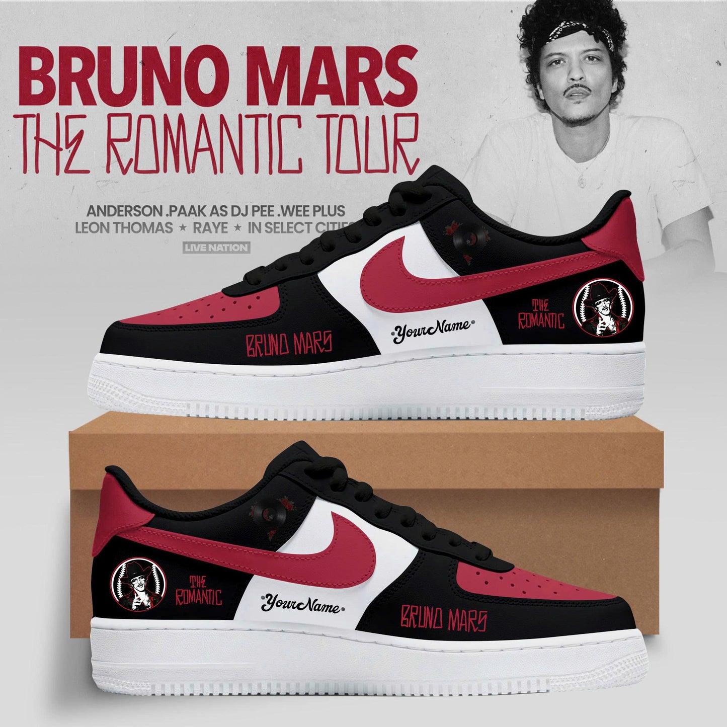 .🎤 Bruno Mars – The Romantic Tour US & UK 2026