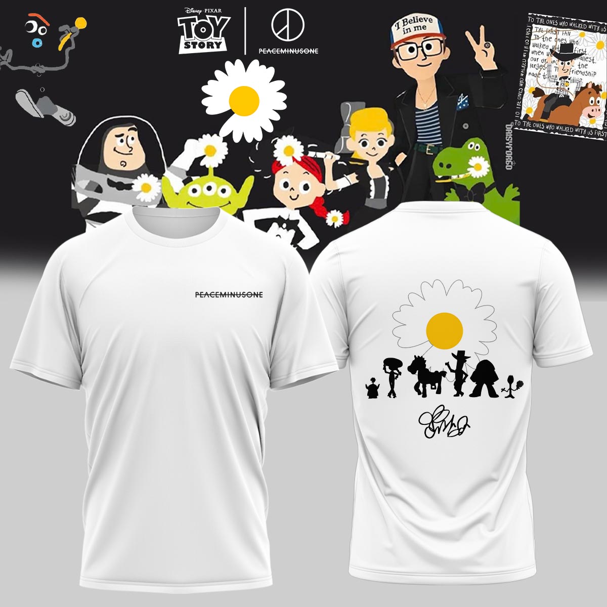 ,.G-Dragon’s PEACEMINUSONE x TOY STORY TShirt