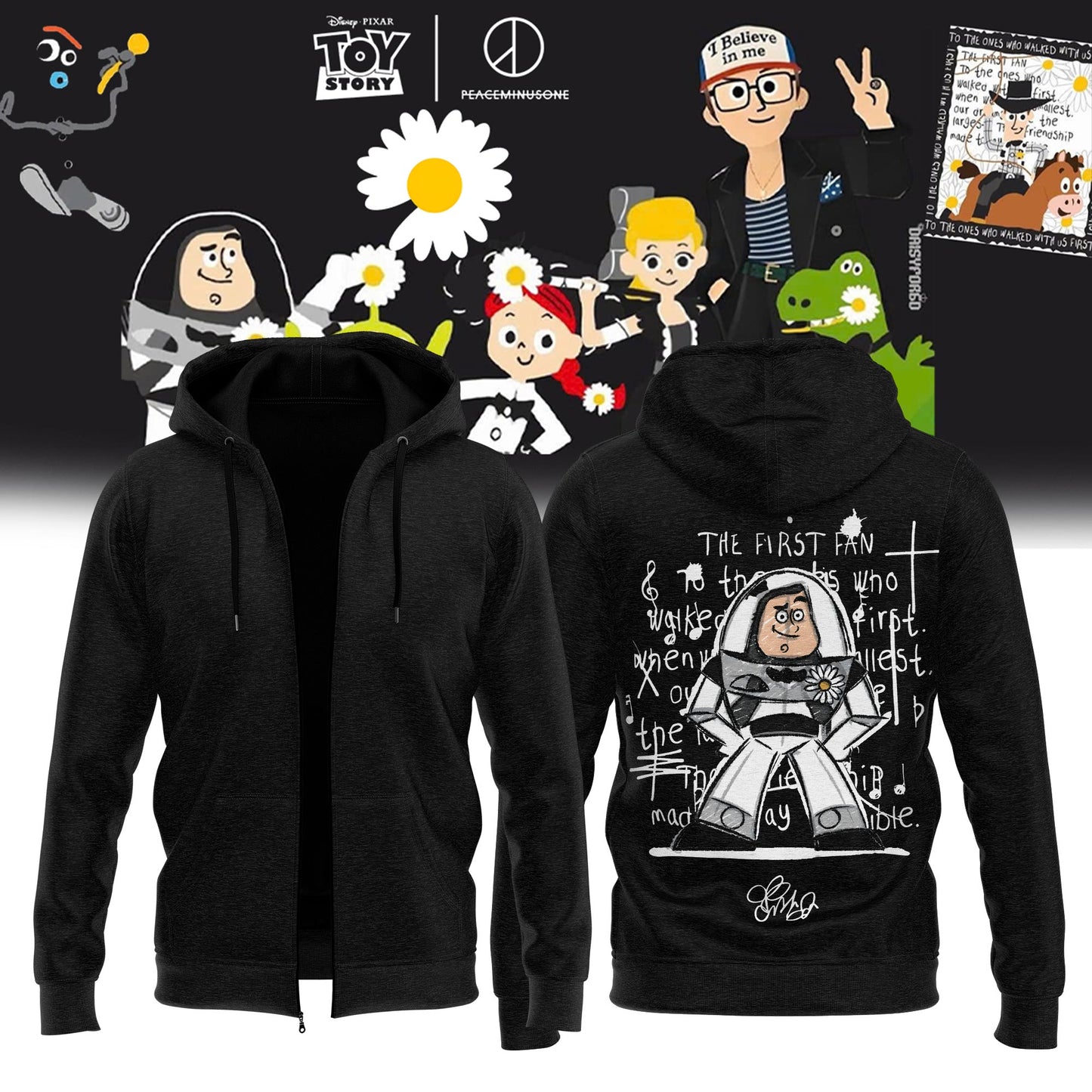,.G-Dragon’s PEACEMINUSONE x TOY STORY ZipHoodie