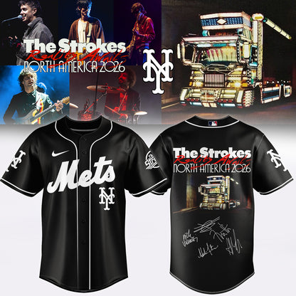 ,,MLB X The Strokes ”Reality Awaits North America 2026” Limited Edition Signature – Jersey 1