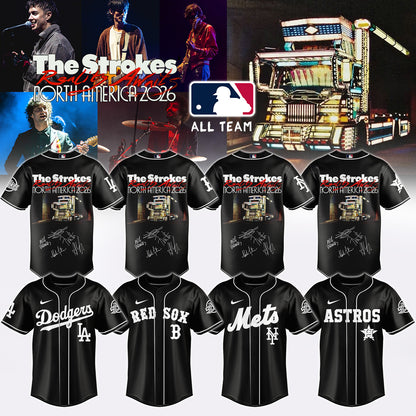 ,,MLB X The Strokes ”Reality Awaits North America 2026” Limited Edition Signature – Jersey 1