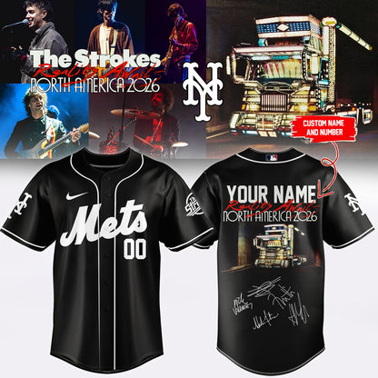 ,,MLB X The Strokes ”Reality Awaits North America 2026” Limited Edition Signature – Jersey 1 (Custom Name&Number)