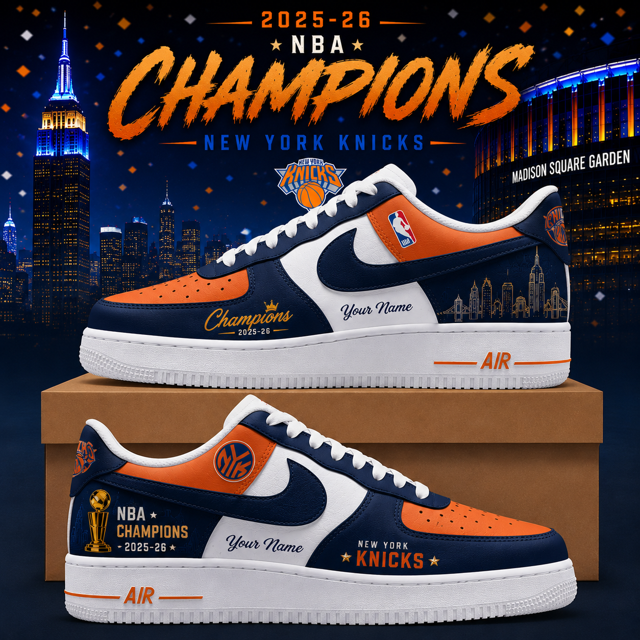 _   New York Knick 2026 NBA Champions Shoes