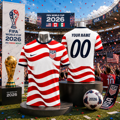 USA World Cup 2026 Personalized Soccer Jersey – Custom Name & Number