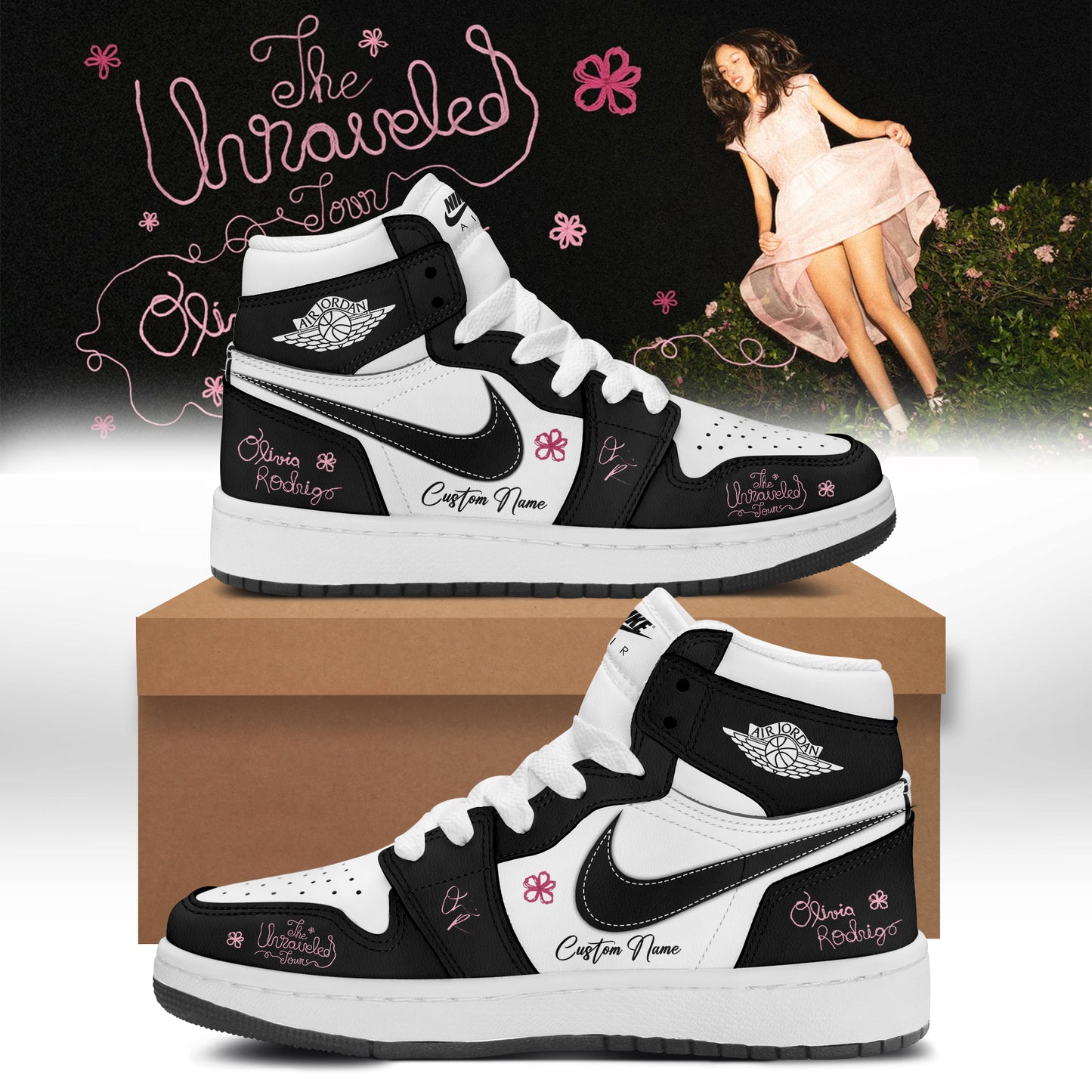 Olivia Rodrigo The Unraveled Tour signed Shoes 2
