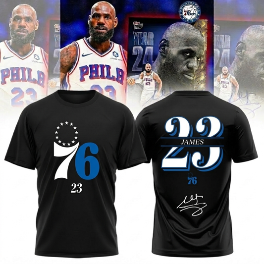 .,LeBron James Philadelphia 76ers Limited Edition Signature – Shirt