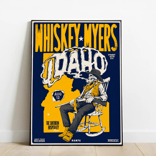 Limited Edition Whiskey Myers Southern Hospitality Tour In Nampa, Idaho Poster