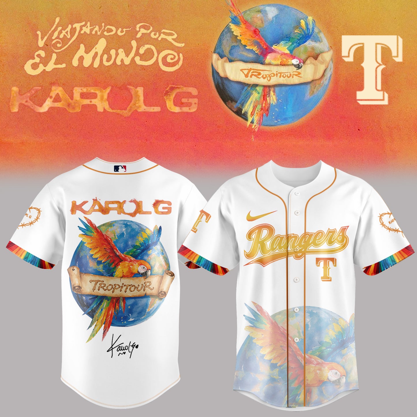 _ Karol G “Viajando Por El Mundo Tropi tour” Signature Limited Edition – Jersey 1