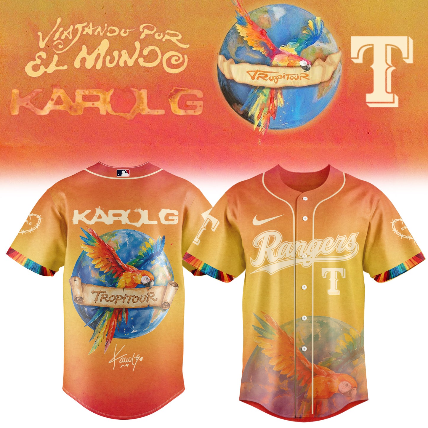 Karol G “Viajando Por El Mundo Tropi tour” Signature Limited Edition – Jersey 2