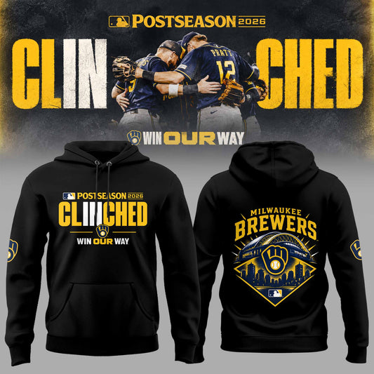 . Milwaukee Brewers Postseason 2026 3D All-Over Print Graphic Hoodie V1