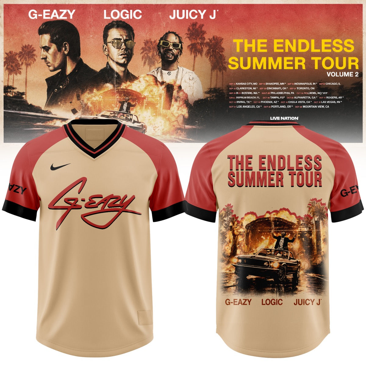 GEZY The Endless Summer Tour Graphic AOP V1