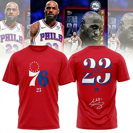 .,LeBron James Philadelphia 76ers Limited Edition Signature – Shirt