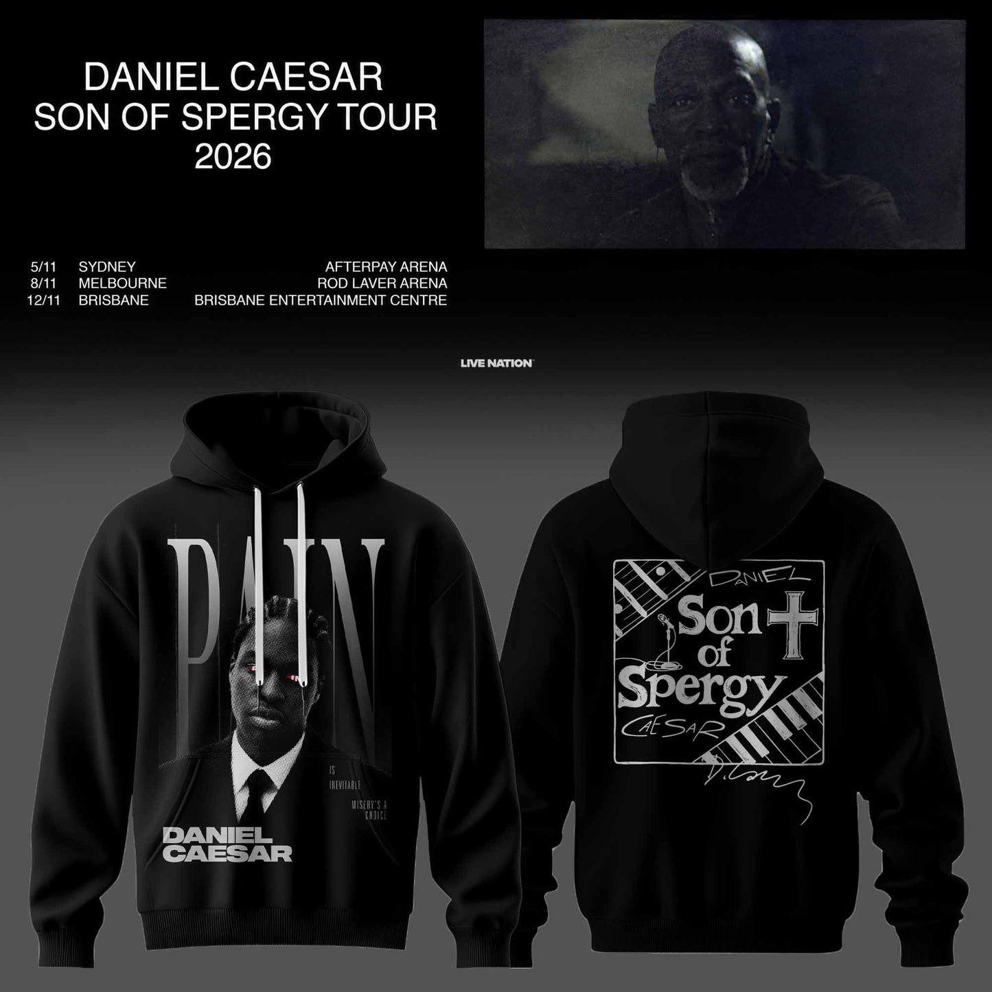 DANIEL CAESAR – SON OF SPERGY TOUR 2026 HOODIE