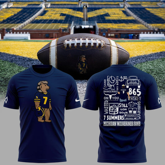 Limited Edition Michigan Wolverines Football x Morgan Wallen Tshirt
