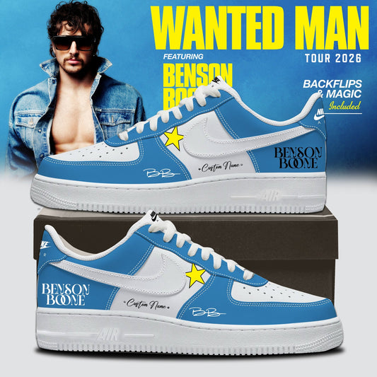 ..Benson Boone Wanted Man signed Shoes 1