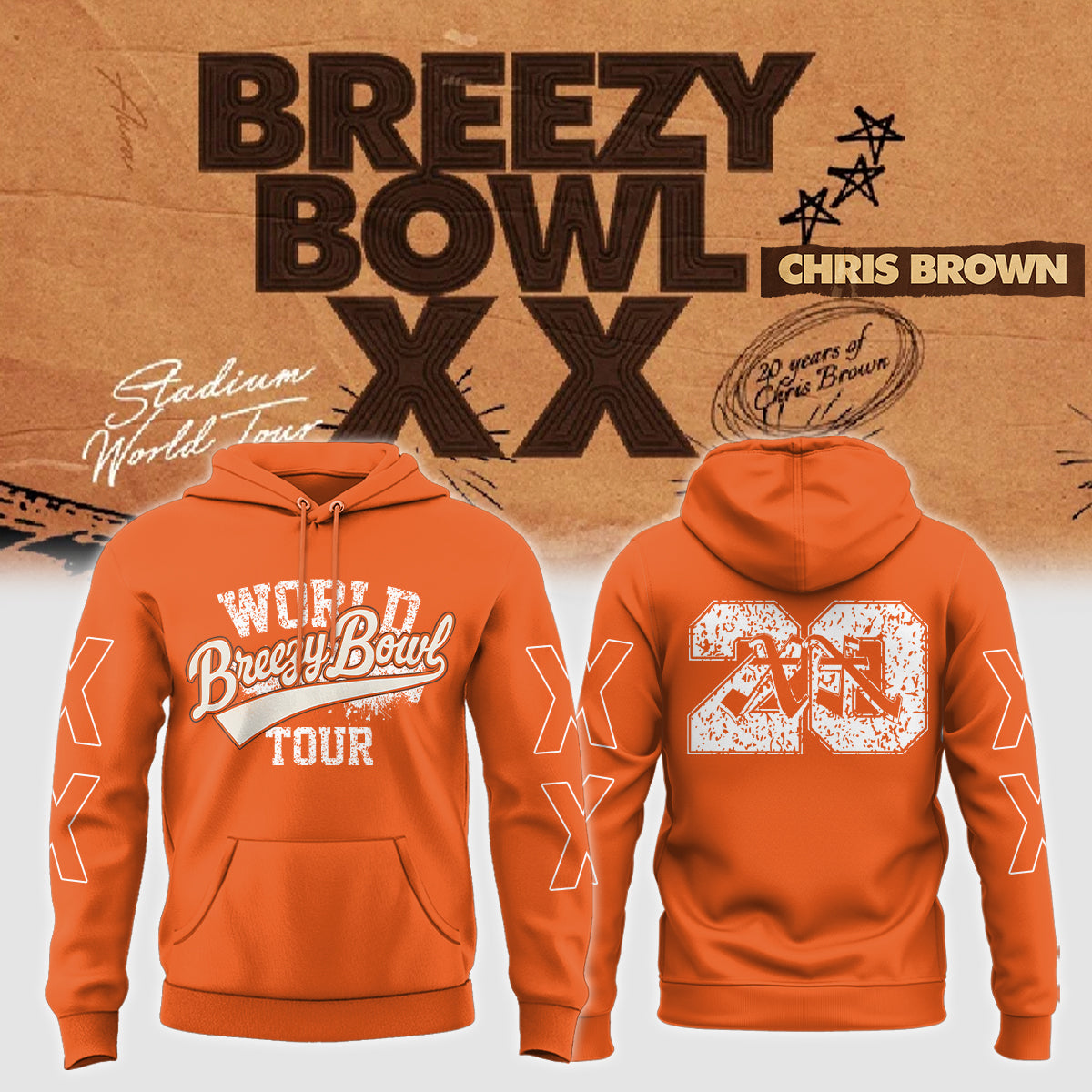 Chris Brown _ Breezy Bowl XX Hoodie