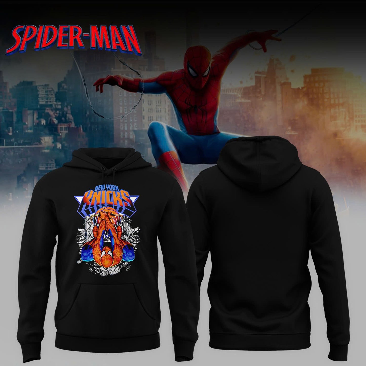 Knicks x Spider Man 2026 Edition Custom hoodie for Fans V1