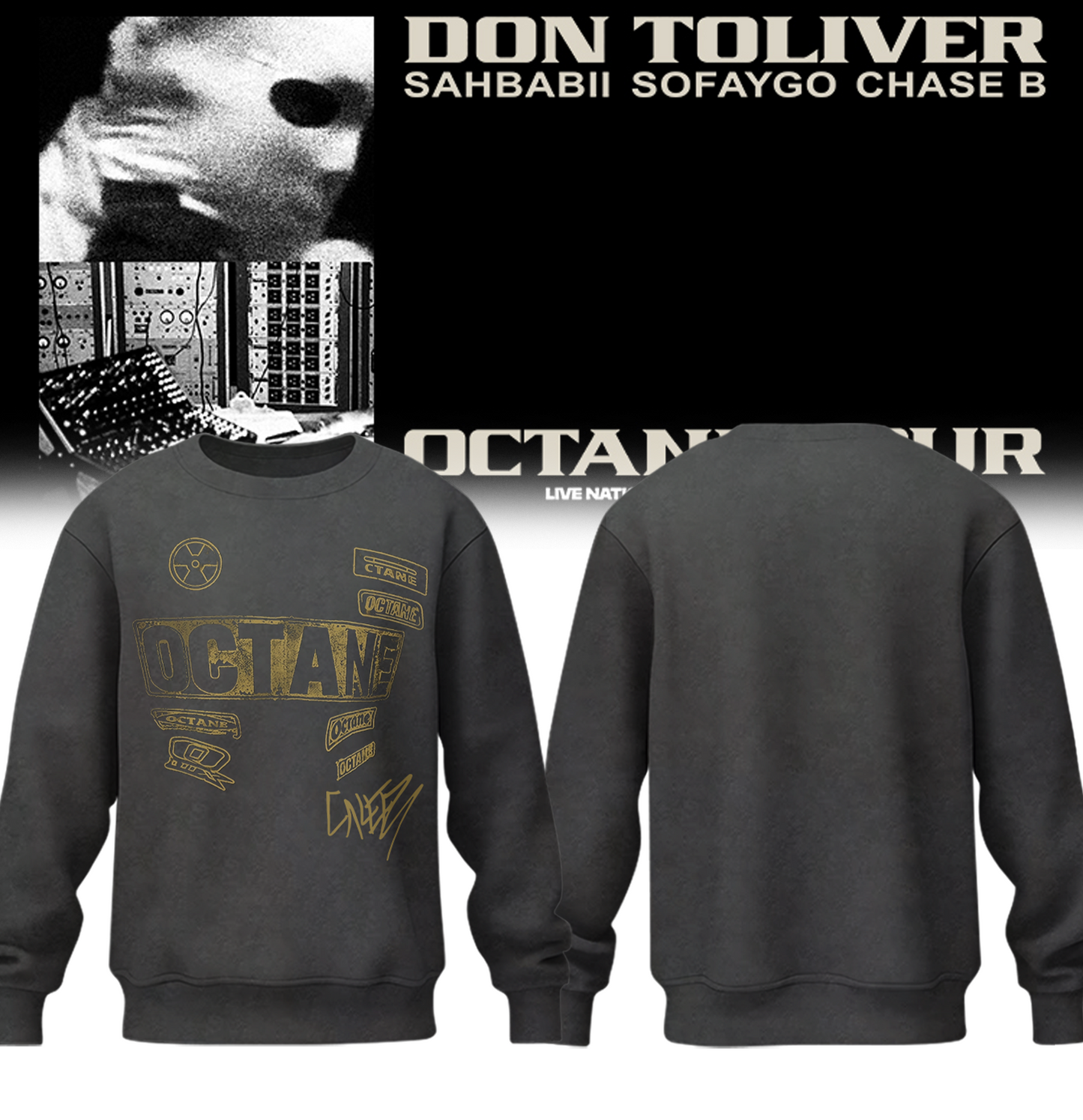 Don Toliver Octane Tour signed Sweatshirt
