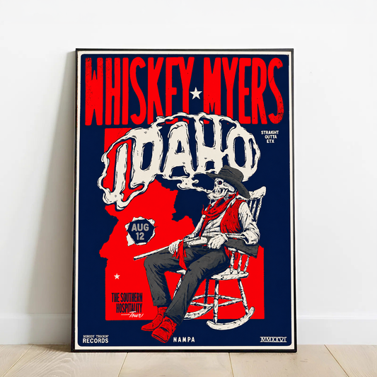 Limited Edition Whiskey Myers Southern Hospitality Tour In Nampa, Idaho Poster