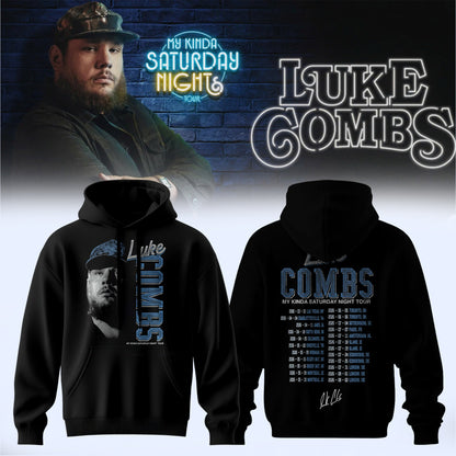 Luke Combs ”My Kinda Saturday Night Tour 2026” Limited Edition Signature – Hoodie