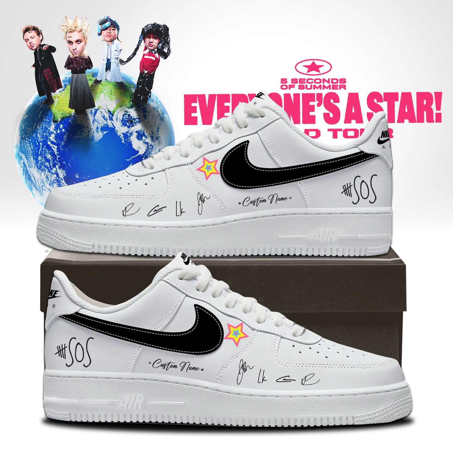 5SOS EVERYONE’S A STAR! World Tour Shoes 1