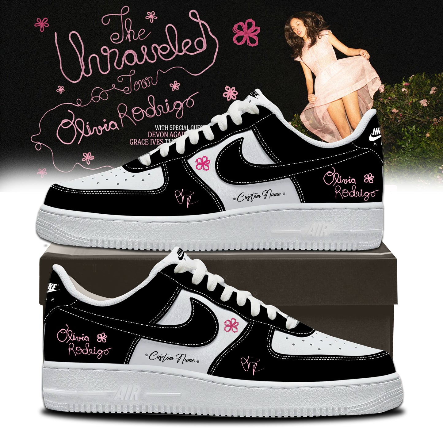 Olivia Rodrigo The Unraveled Tour signed Shoes 1