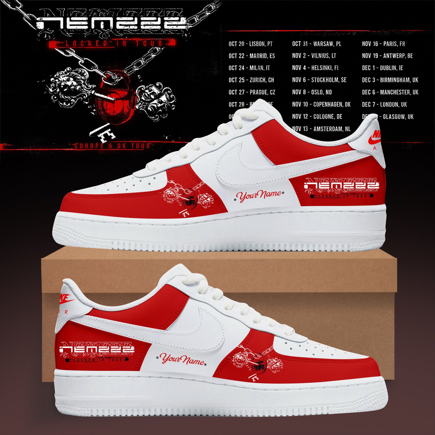 _Custom NMZ Locked In Tour Leather Shoes V2