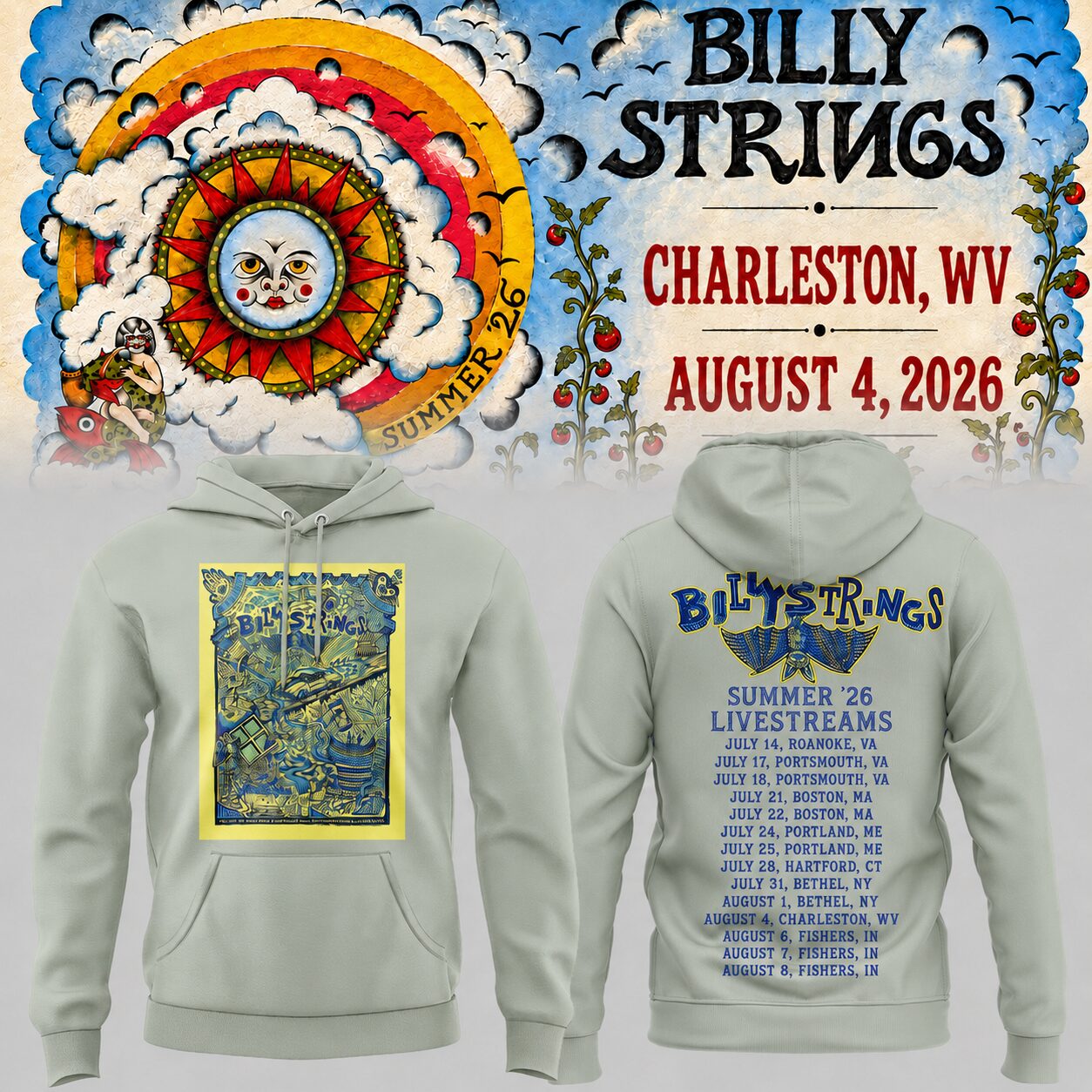 Limited Edition Billy Strings tour 2026 Hoodie