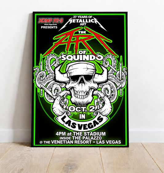 The Art of Squindo, Las Vegas - M72 World Tour Poster