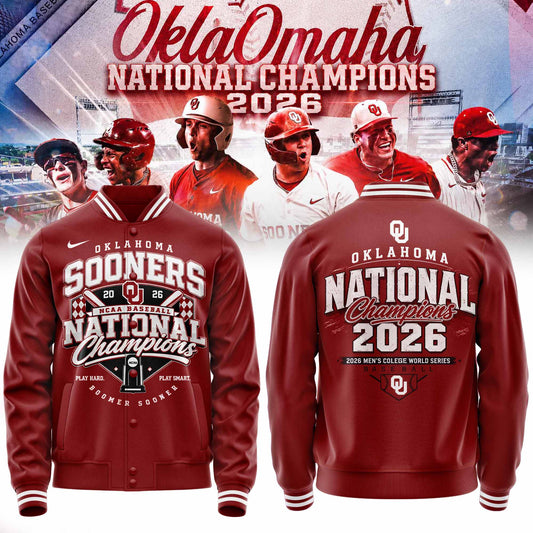 Limited Edition Oklahoma Baseball 2026 National Champions Baseball Jacket