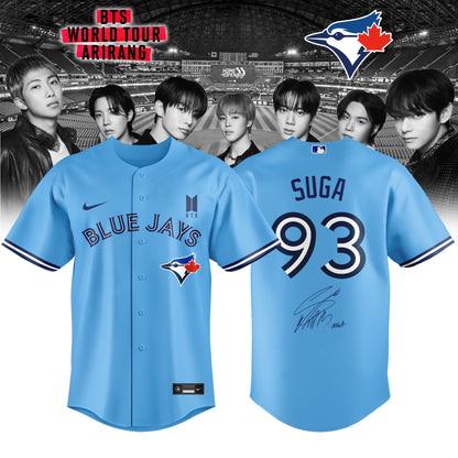 Toronto Blue Jays x SUGA 93 BTS World Tour 2026 Limited Edition Jersey