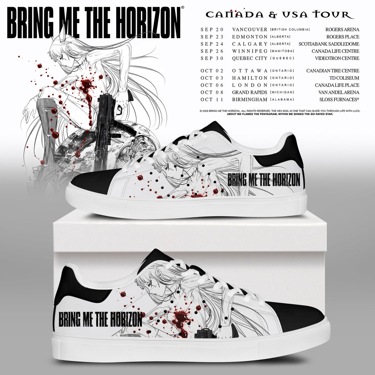 BRING ME THE HORIZON — CANADA & USA TOUR SHOES