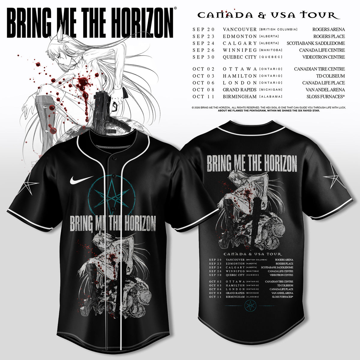_BRING ME THE HORIZON — CANADA & USA TOUR JERSEY