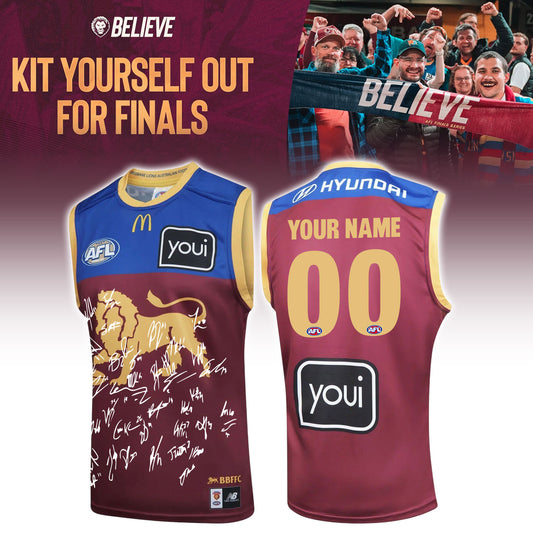 _Brisbane Lions 2026 Squad Signed Personalized Home Guernsey