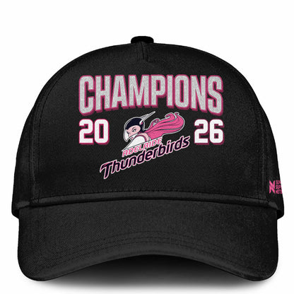 Adelaide Thunderbirds 2026 Champions Women’s Edition Hoodie For Fans Black