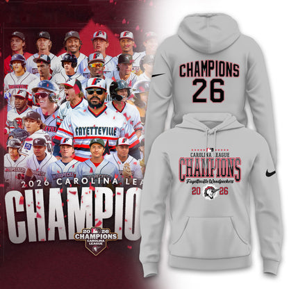 __.🏆F.Woodpeckers 2026 Carolina League Champions Limited Hoodie NN
