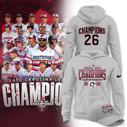 __.🏆F.Woodpeckers 2026 Carolina League Champions Limited Hoodie NN