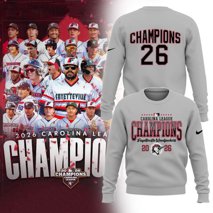 __.🏆F.Woodpeckers 2026 Carolina League Champions Limited Sweatshirt