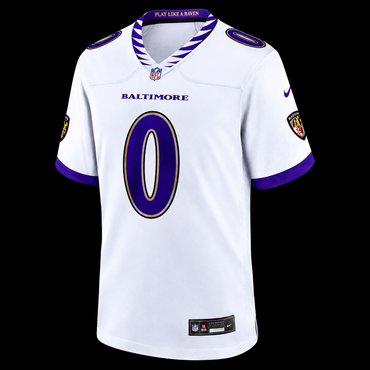 Ravens White Noise Jersey Custom Name Number🏈😈