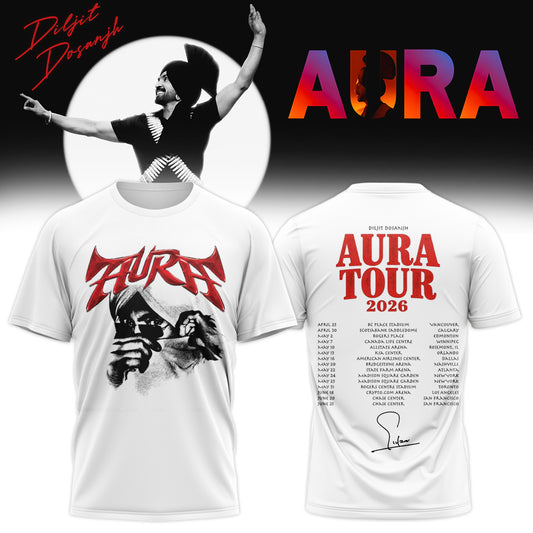 Diljit Dosanjh ”AURA World Tour” TShirt